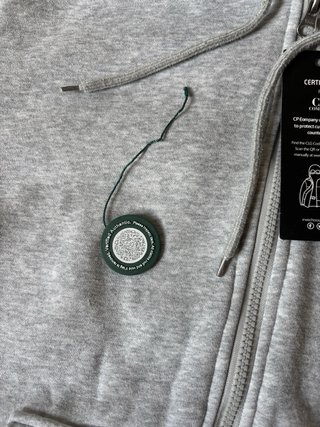 Sudadera C.P. Company Gris con Cremallera