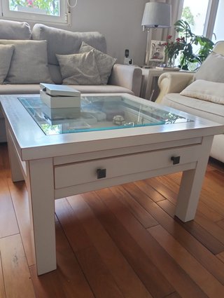 Mesa de Centro Vitrina Blanca