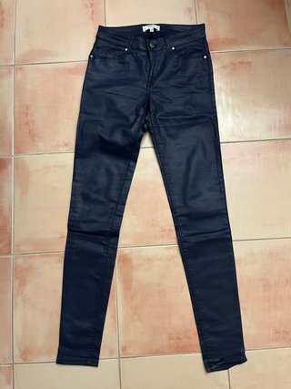 2 Pantalones Belle Negro y Azul Oscuro
