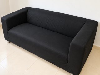 Sofá Ikea Klippan Negro