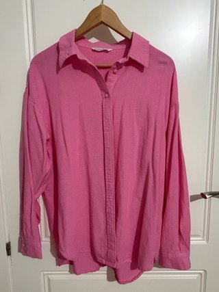 Camisa Stradivarius Rosa Talla XL