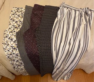 Lote 5 Pantalones Mujer Estampados