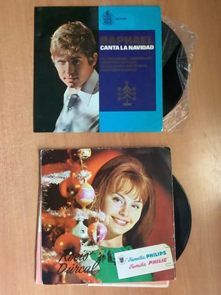 2 Discos de Villancicos: Raphael y Rocío Dúrcal