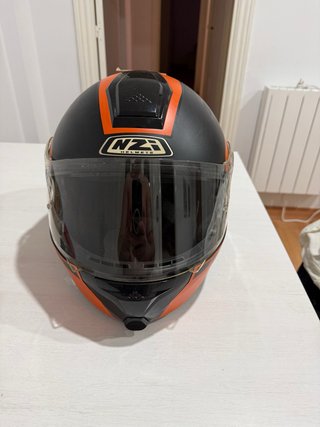 Casco NZI Negro y Naranja