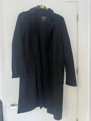 Abrigo fino negro talla S