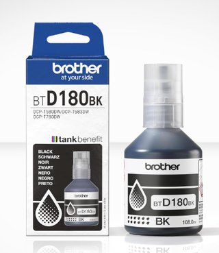 Tinta Original Brother BT-D180BK Negro