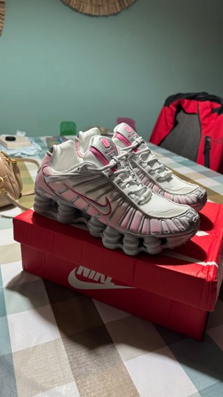 Zapatillas Nike Shox TL Mujer Rosa Blanco