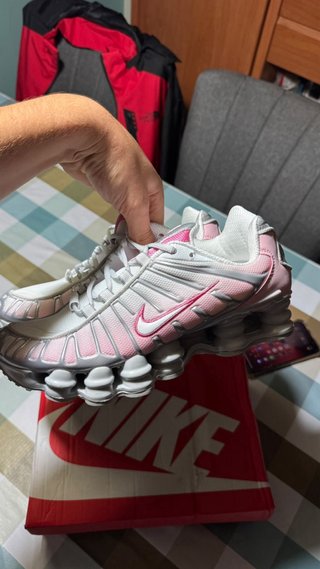 Zapatillas Nike Shox TL Mujer Rosa Blanco