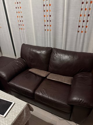 2Sofá cama 3 plazas chaoise lounge PIEL NEGOCIABLE