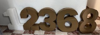 Set de 5 Números Grandes para Decoración