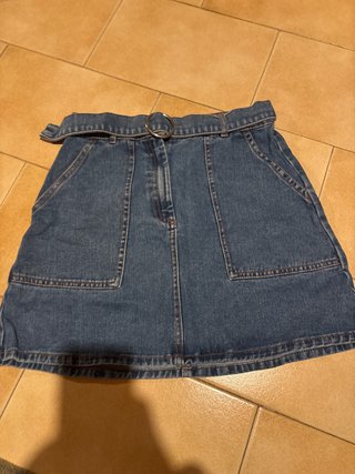 Gonna di jeans con cintura