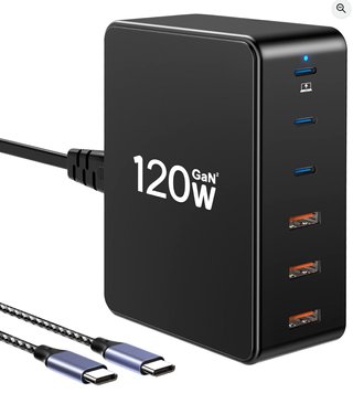 Cargador Rápido GaN 120W