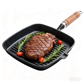 Sartén Grill Cuadrada de Hierro Fundido