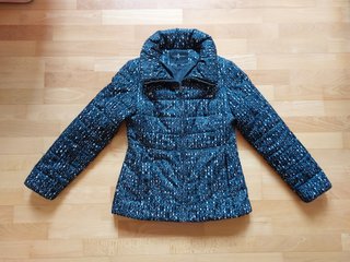 Anorak acolchado de mujer Surkana – Azul estampado