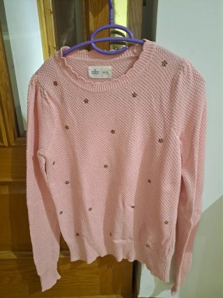 Jersey Springfield Rosa palo de Algodón Talla XS