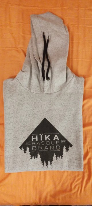 Sudadera Hïka Basque Brand Gris Talla XL