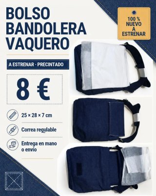 Bolso Bandolera Vaquero