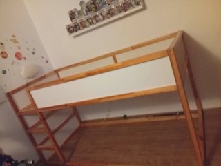 Cama Alta Infantil de Madera