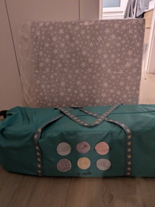Cuna de viaje Jané azul turquesa