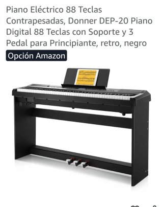 Piano Eléctrico Donner DEP-20 88 Teclas