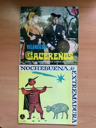 2 Discos Vinilo Villancicos Extremeños