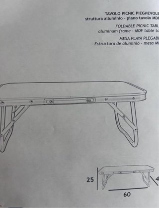 Mesa de Camping Plegable