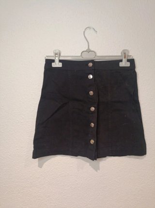 Falda vaquera negra H&M