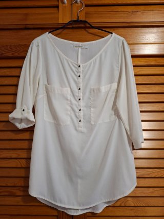 Blusa Stradivarius Crema Talla S