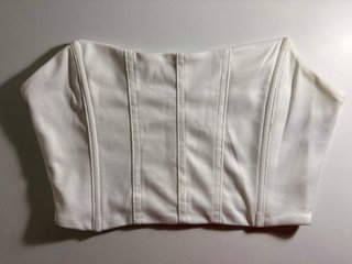 Top Blanco Estilo Corsé