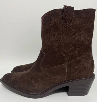 Botines Cowboy Stradivarius Marrones