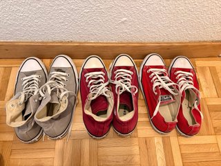 Lote de 3 pares de zapatillas Converse