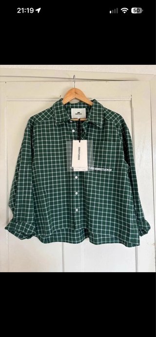 Camisa Eme Studios Verde de Cuadros