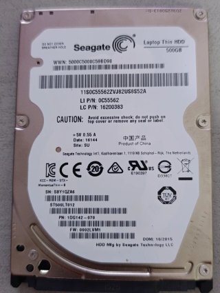 Disco Duro HDD 2.5 500GB Seagate