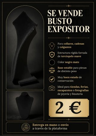 Busto expositor para collares