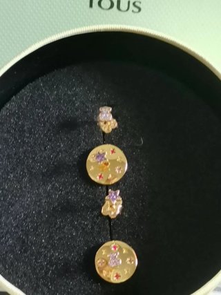 4 Pendientes Tous Oso y Estrellas
