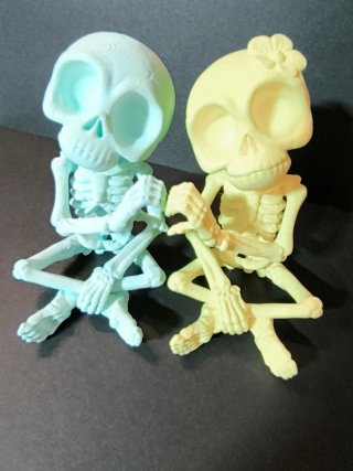 Figuras Esqueleto Pareja