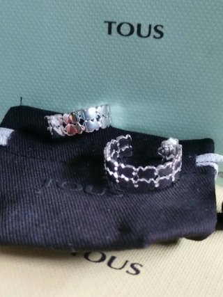 Pendientes aro Tous plata