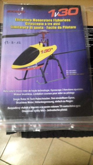 Elicottero Monorotore Flybarless Scorpio 1/30
