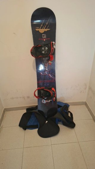 Tabla de Snowboard con Fijaciones..1,50cm