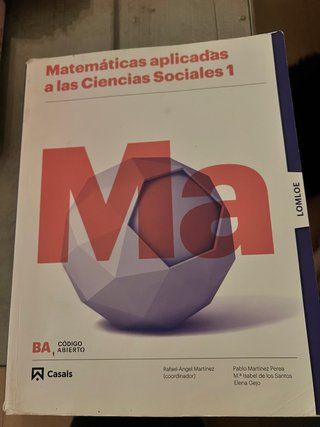 Matemáticas Aplicadas a las Ciencias Sociales 1...