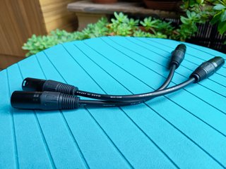 Cables balanceados Canare terminales XLR (15 cm)