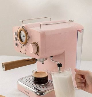 Cafetera Create Retro Rosa