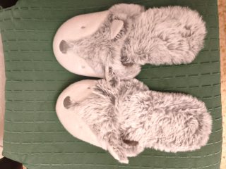 Pantuflas Infantiles Grises Talla 35-36