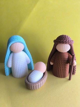 Belén figuras crochet