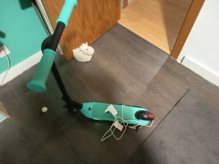 Patinete Eléctrico Turquesa y Negro