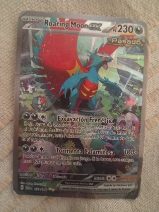 Carta Pokémon Roaring Moon EX Pasado 230 PS