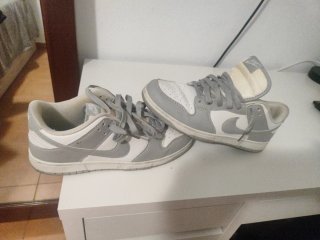 Zapatillas Nike Gris y Blanco