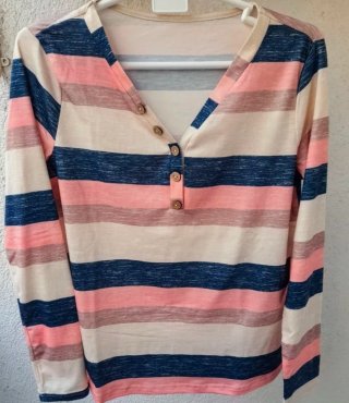Camiseta Shein rayas talla S