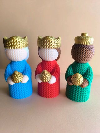 3 Reyes Magos figuras decorativas