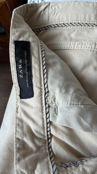 Pantalón Zara Hombre Beige